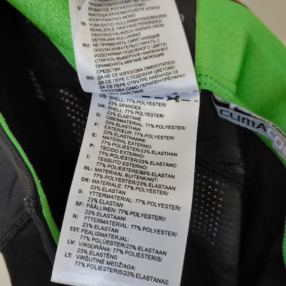 Adidas Yoga Pants Athletic Pants Size Small Black Green Climacool Flare Legging - Picture 14 of 14